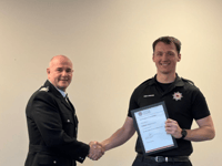 Fire station's newest team member bags 'Recruit Award'