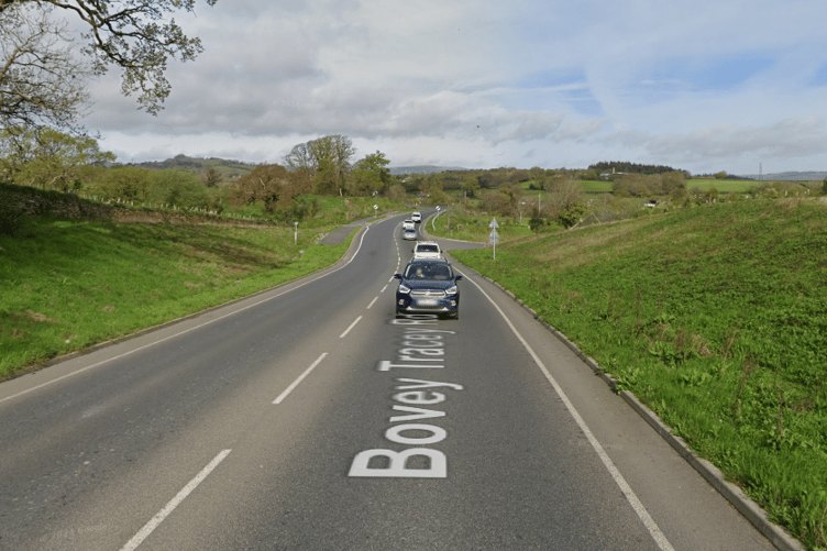 The A382 Bovey Road will be closed from February 24 until March 7