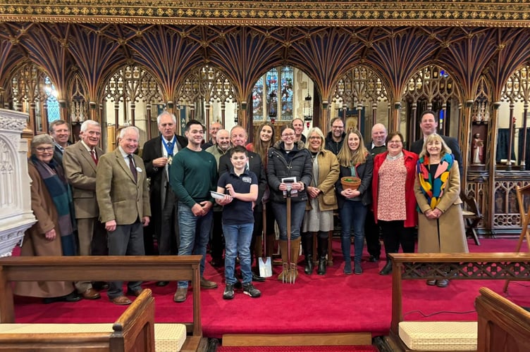 Some of those who took part in or attended the Devon Farming Community Network Service held at St Disen’s Church, Bradninch.
