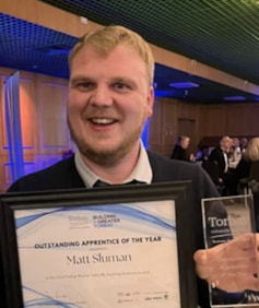 Matthew Sluman, from Dawlish, apprentice engineering technician with South West Water.