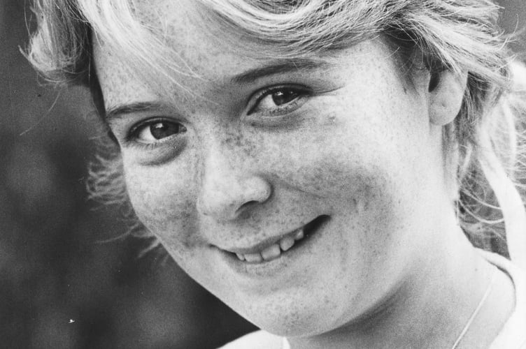 Eleven year old Sarah Boyce who was Dawlish Carnival Queen for  the town's 1986 carnival
