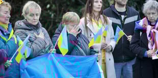 WATCH: Town commemorates third anniversary of Ukraine war