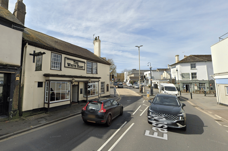 The incident happened near to The White Hart pub