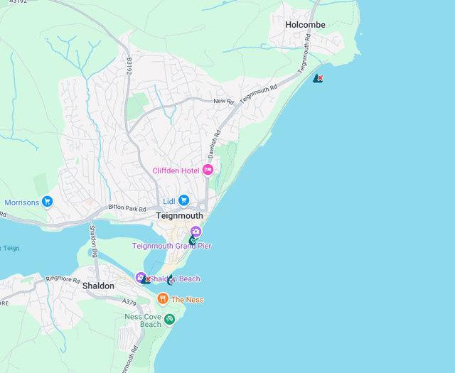 Teignbridge beaches hit by sewage after Sunday's heavy rain 