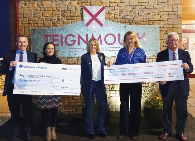 Teignmouth GC’s monumental charity donations