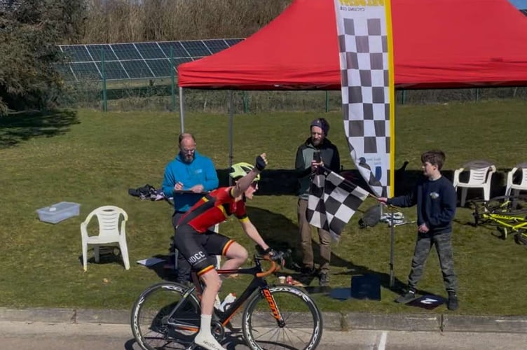 Meryn celebrates winning in Cornwall