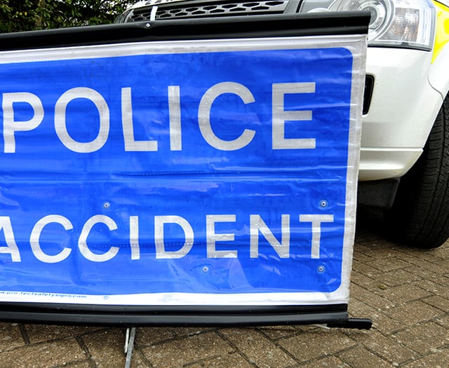 Road closed after road traffic collision