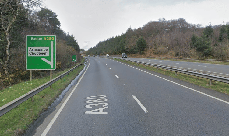 The incident happened on the northbound carriageway of the A380