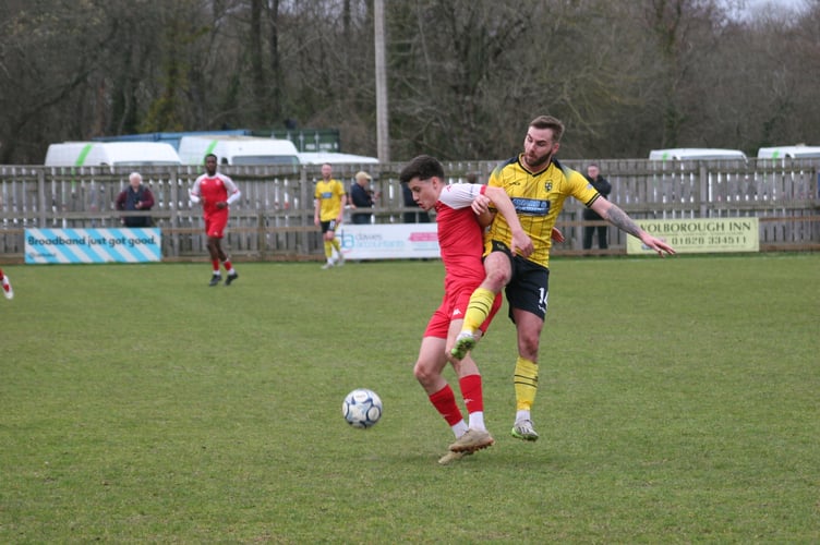 Teigan Rosenquest in action for Buckland Athletic