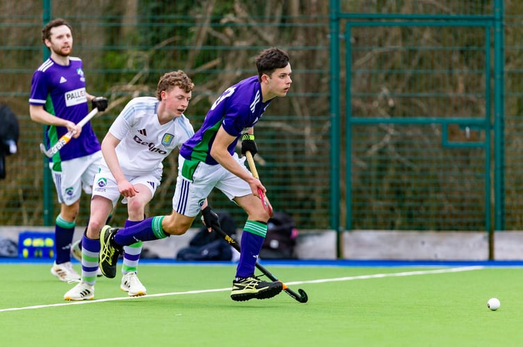 Charles Walker, who bagged a double hat trick, proved a handful for the experienced Ashmoor M3s defence