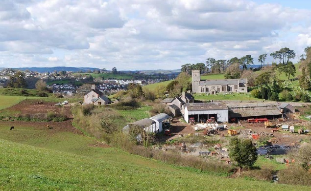 Part of the area earmarked for the Wolborough development. Image Clifton Emery Design/Teignbridge Council
