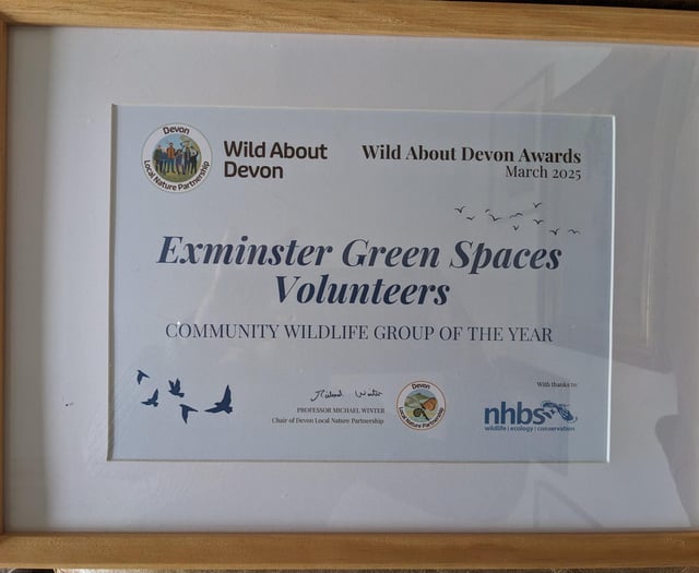 Exminster Green Spaces wins top award