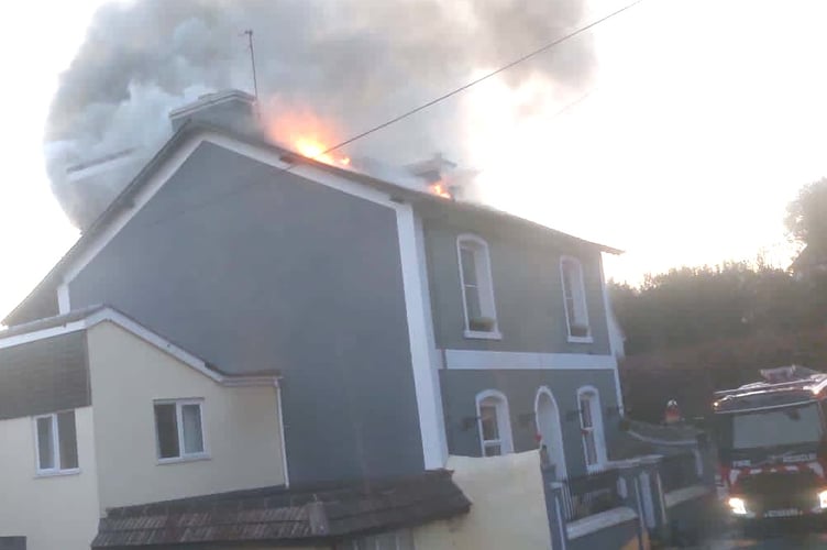 Fire Bishopsteignton Smith Hill