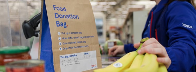 Tesco launches Easter donation bags.