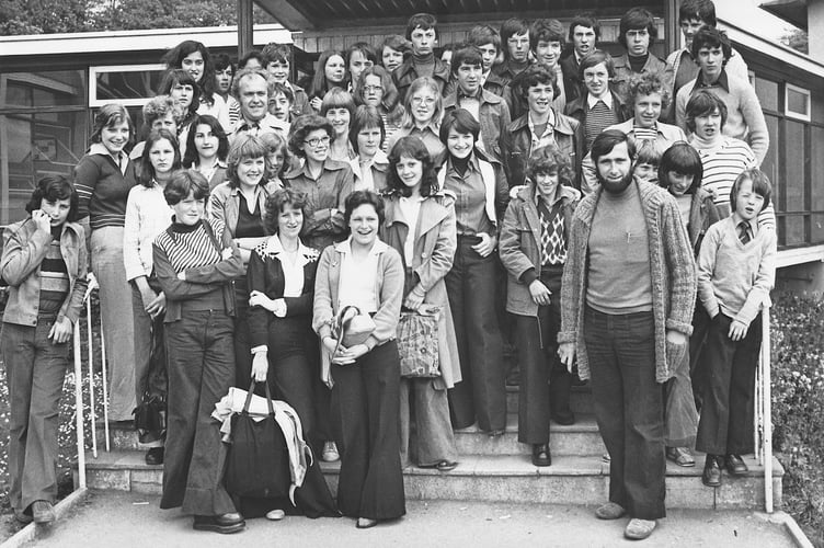 Entente cordiale as Ashburton Secondary School enjoy a visit to Buckfast Abbey with students and staff from a visiting French School  in May 1976