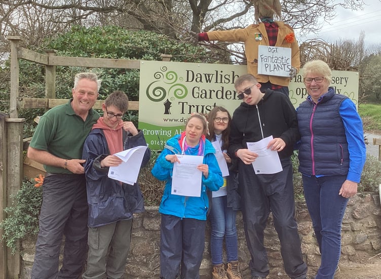 Deaf Academy Students Receive Certificates from Dawlish Gardens Trust.
