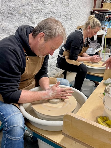 Mud Club Teignmouth, pottery wheel