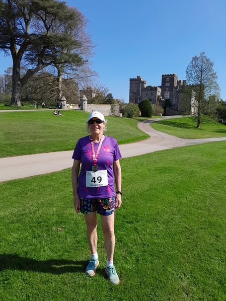 Faye Hussey at Powderham 5miler