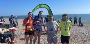 Exe to Axe for Haldon Trail Runners quartet