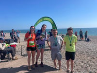 Exe to Axe for Haldon Trail Runners quartet