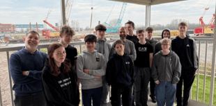 Tidal waves of inspiration as students visit barrier project 