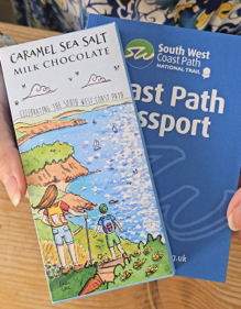 South West Coast Path passport can now be stamped by artist Laura Wall. 