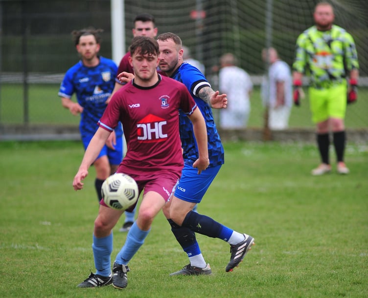 South Devon Football League Premier Division. Chudleigh Athletic versus Totnes & Dartington SC. A 3-1 home win at their Kate Brook ground for Chudleigh.