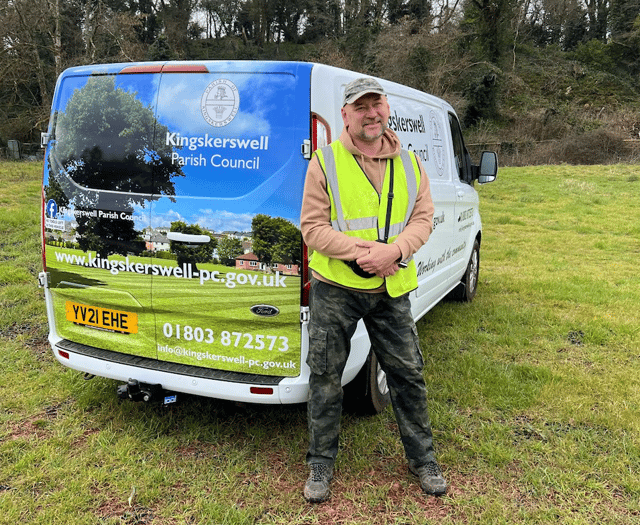 Parish council handyman Alex's new wheels 