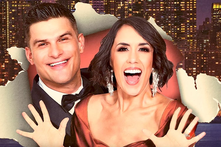 Dance  stars Aljaž Škorjanec and Janette Manrara