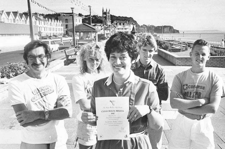 They were happy in Teignmouth in September 1987 when the town  picked up an award in the Clean Beach Awards for that year