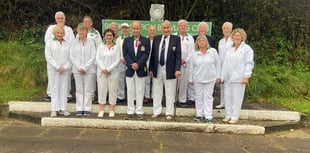 Buckfastleigh Bowls Club cuts the proverbial ribbon
