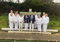 Buckfastleigh Bowls Club cuts the proverbial ribbon