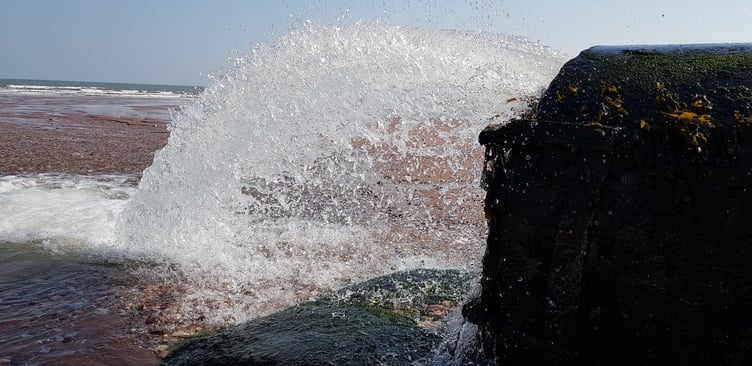 Storm water overflow Paignton . PHOTO GUY HENDERSON