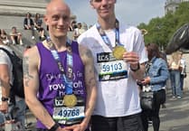 Firefighters brave the heat to complete marathon