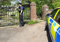 Patrols around cemetery as items taken from Bishopsteignton graves
