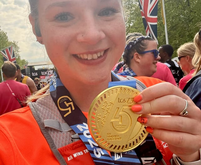 Marathon novice raises £2,000 for Newton Abbot charity