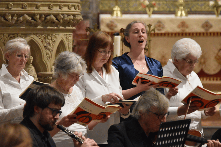 Dawlish Choral Society's spring concert got underway after a two-week delay