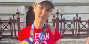 Teen’s marathon raises over £3,500 for heart charity