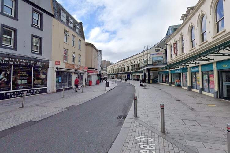 Officers were called to a report of fighting on Fleet Street, Torquay, at around 11.30pm on Friday, May 2.
