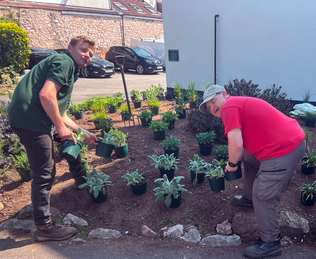 Trainee gardeners beautify Dawlish Manor House