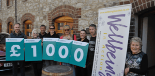House builders' £1,000 donation to Newton Abbot charity 