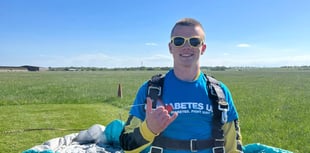 Sky Dive in memory of grandad raises over £1000