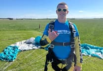 Sky Dive in memory of grandad raises over £1000