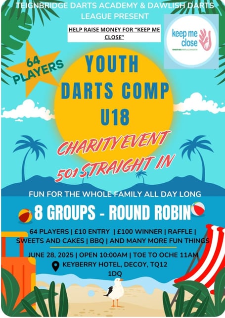 Darts academy's charity event
