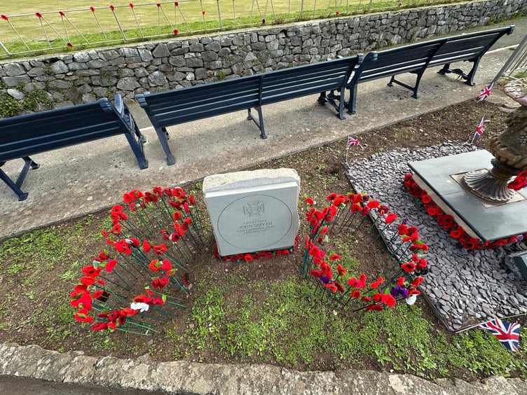 Part of the RNLI poppy display to mark the 80th anniversary of VE Day. PHOTO Teignmouth RNLI