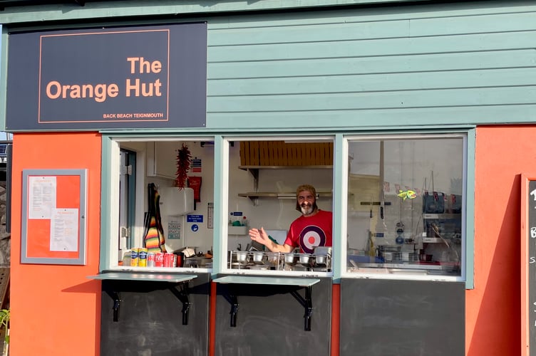 Franco's pizzas are now available from The Orange Hut on Teignmouth's back beach