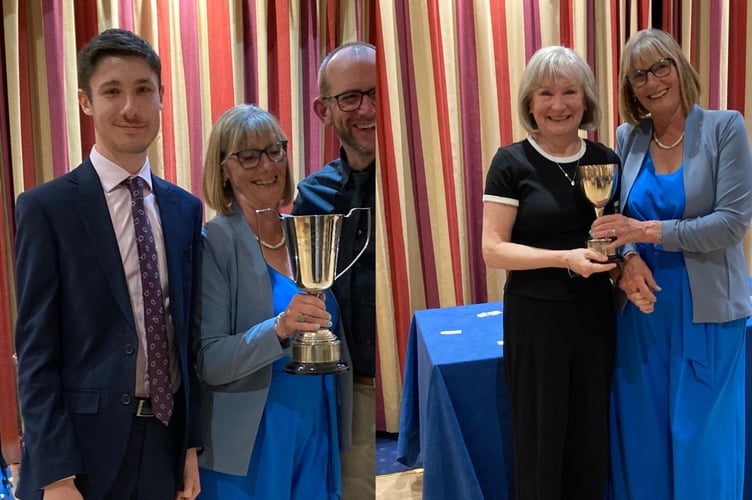 Dawlish indoor ladies and mens champions