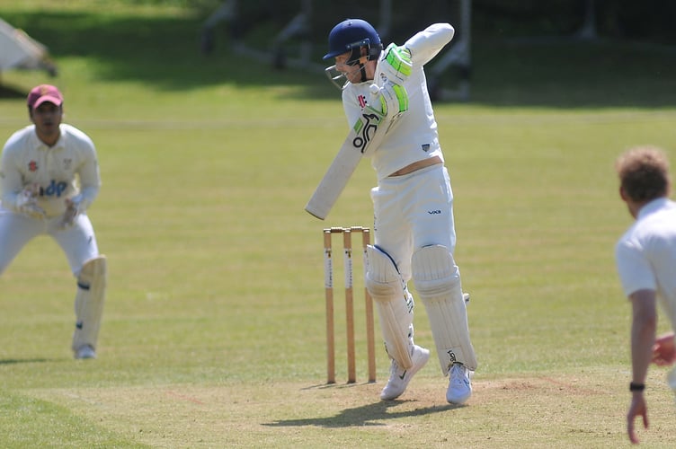 Devon Cricket League B Division Ipplepen 1st XI versus Stoke Gabriel 1st XI. Ipplepen's Reuben Stanley who made 49 not out

Pens' won the toss and elected to bat making 198/6 after 45 overs. Stoke Gabriel took to the crease after tea and responded with 202/6 after 35.3 overs  giving them a four wicket win.