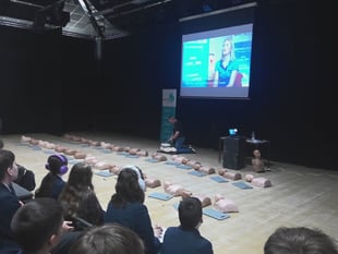 Teign Students Learn CPR