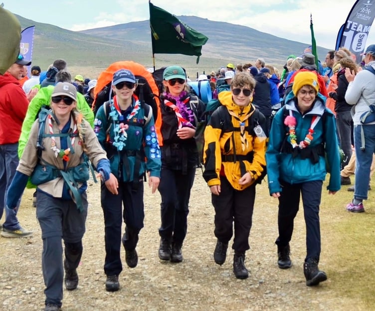 Ten Tors. Bovey Tracey Scouts 35 Mile team